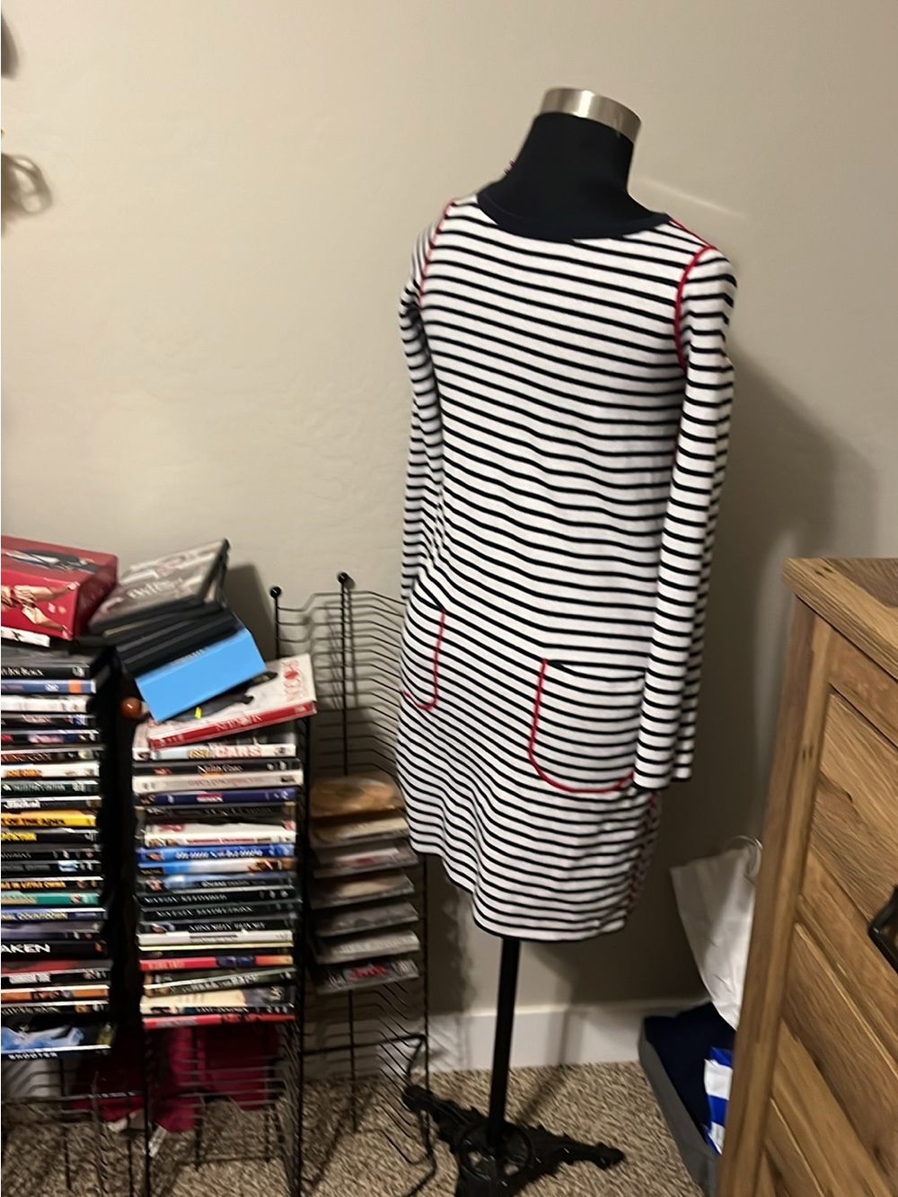 Tommy Hilfiger Reversible dress navy & striped dress